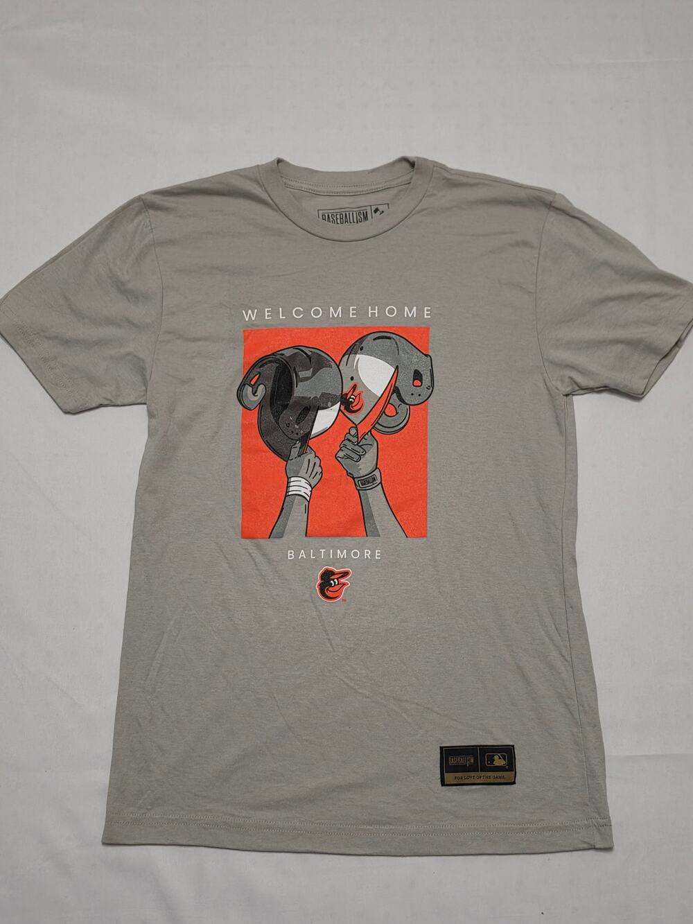 Baseballism Welcome Home Baltimore Men’s S Gray Graphic Tee – New Without Tags